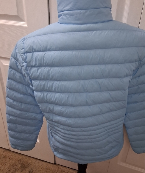 NWT Lands End Bermuda Blue Hyper Dry Down Jacket Size M - Picture 5 of 11